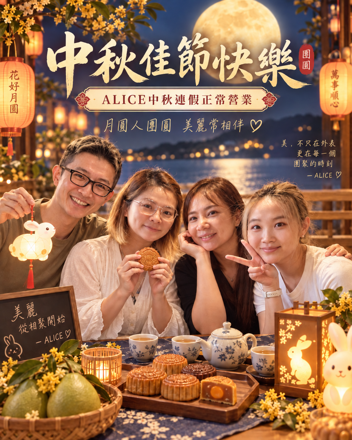 ALICE 中秋佳節快樂，中秋連假正常營業公告