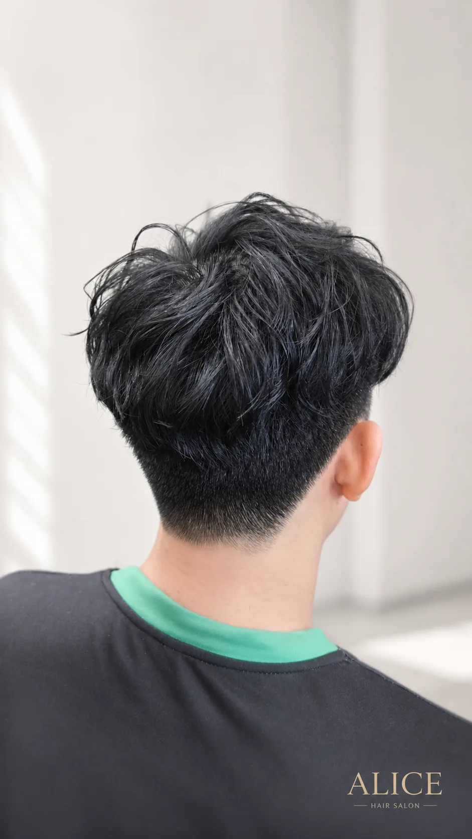 男士日韓系自然紋理燙另一角度效果