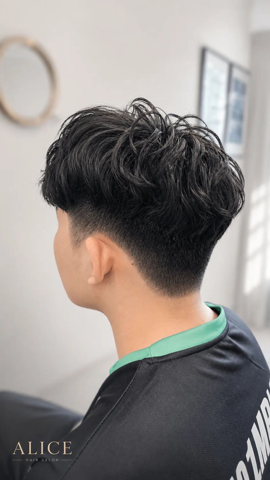 男士日韓系自然紋理燙側後角度效果