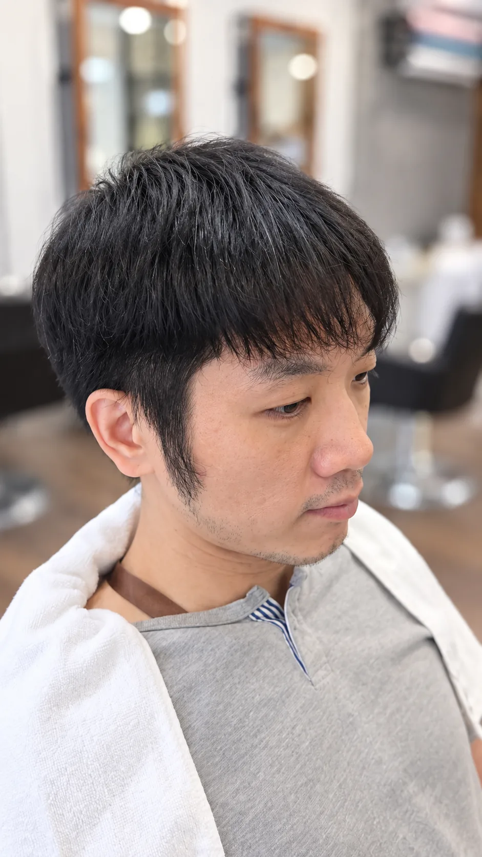 男士短髮俐落紋理燙前髮型紀錄